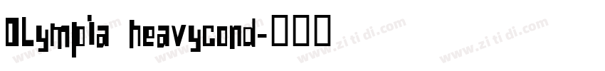 OLympia heavycond字体转换